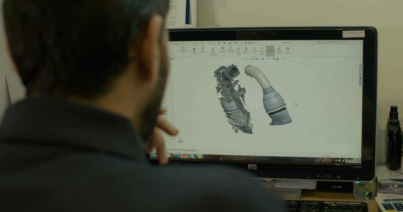 CAD-design av luftintagssystem